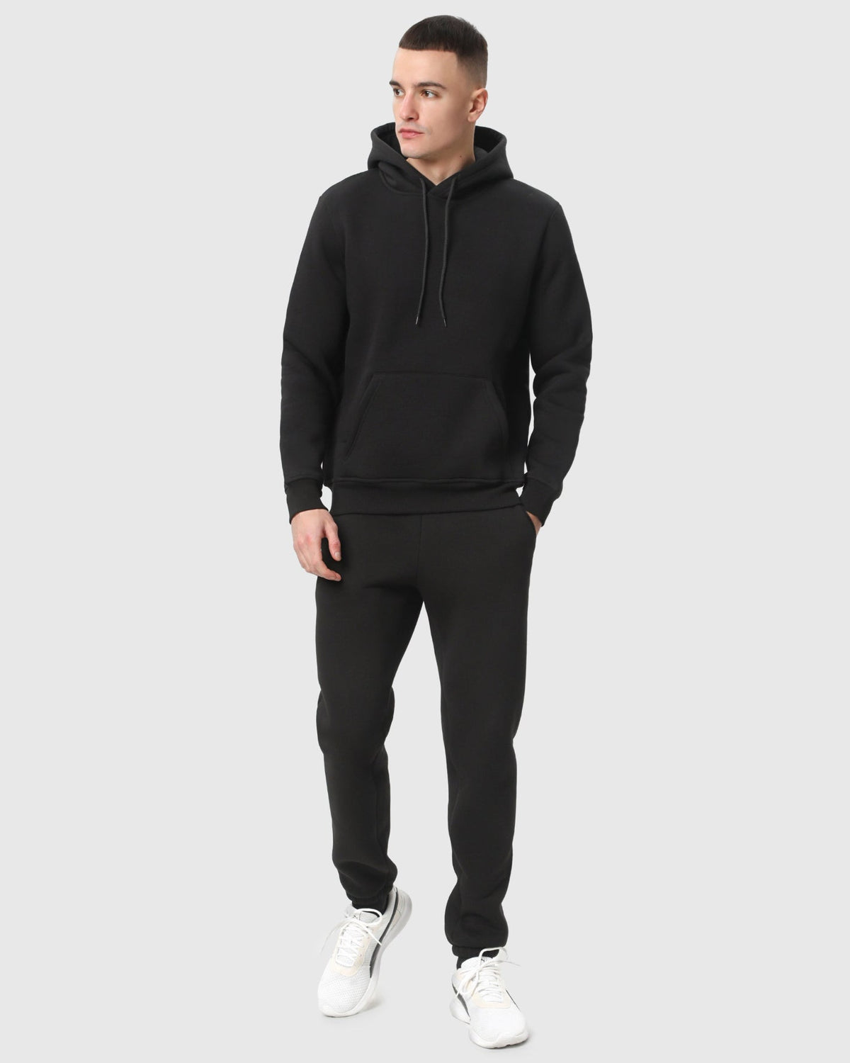 Костюм худі та штани Ray Basic чоловічий утеплений чорний (U0801М-Black) — фото 1