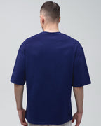 Футболка оверсайз RAY OVERSIZE чоловіча темно-синя (U0104M-Navy Blue) — фото 4