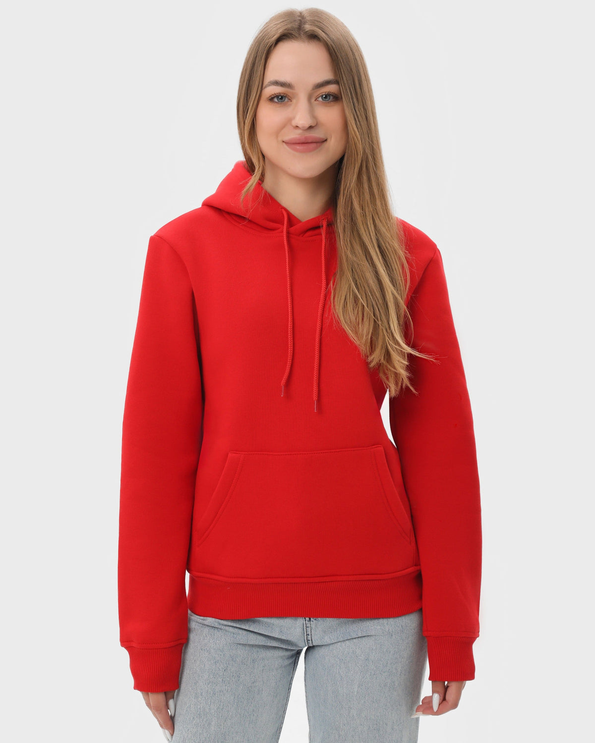 Худі жіноче базове утеплене RAY BASIC червоне (U0401W-Red) — фото 1