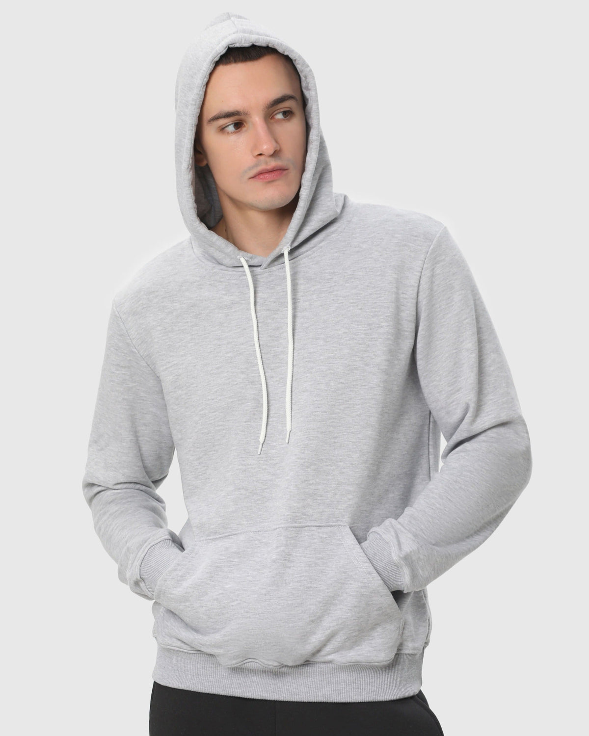 Худі базове Ray Basic полегшене чоловіче сірий меланж (U0402M-Grey Heather) — фото 4