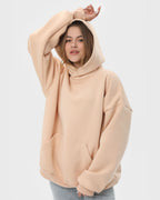 Худі оверсайз жіноче утеплене RAY OVERSIZE бежеве (U0404W-Cream) — фото 4