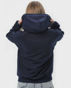 Худі на блискавці жіночече базове RAY PREMIUM LOOSE темно-синє (U0409W-Navy Blue) — фото 4