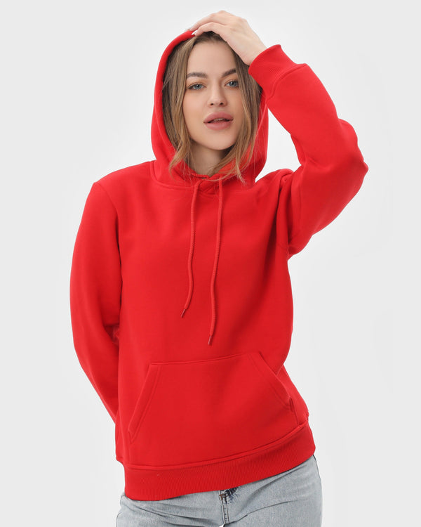 Худі жіноче базове утеплене RAY BASIC червоне (U0401W-Red) — фото 3