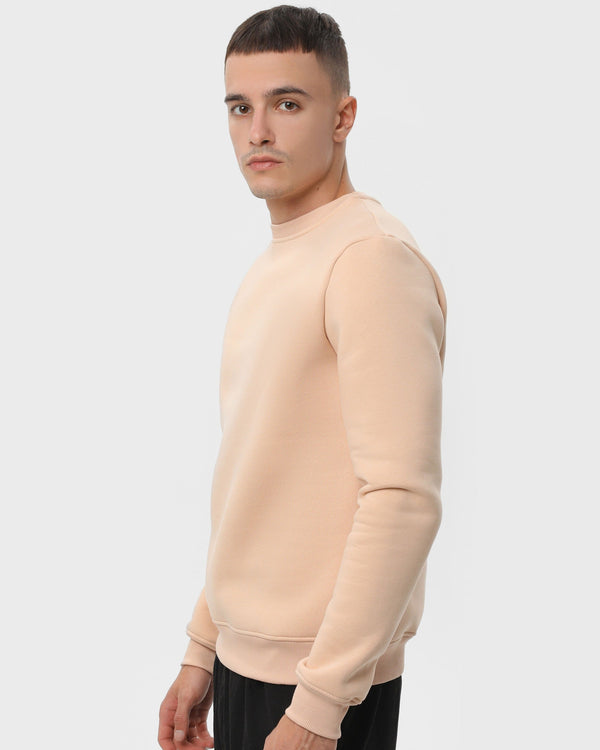 Світшот чоловічий базовий утеплений RAY BASIC бежевий (U0301M-Cream) — фото 3