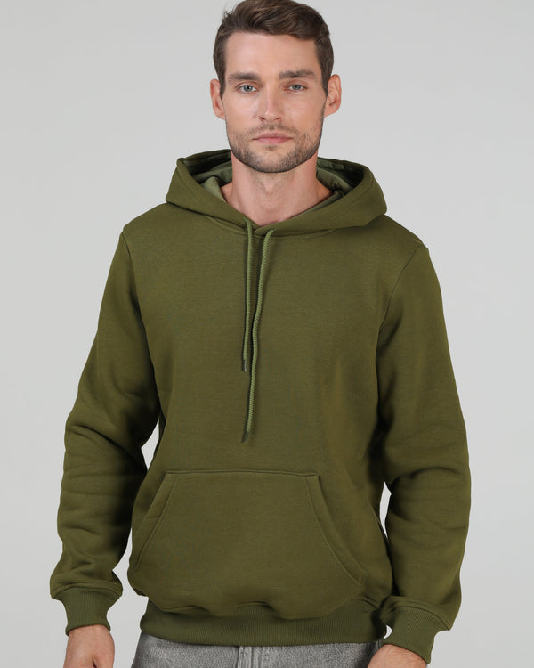 Худі базове Ray Basic утеплене чоловіче хакі (U0401M-Khaki) — фото 1