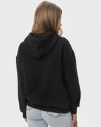Худі на блискавці жіночече базове RAY PREMIUM LOOSE чорне (U0409W-Black) — фото 4