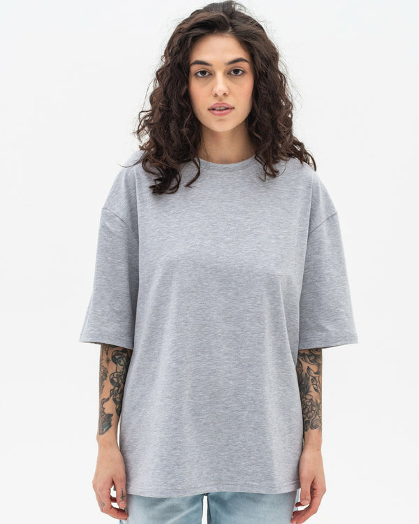 Футболка оверсайз RAY OVERSIZE жіноча сірий меланж (U0104W-Grey Heather) — фото 1