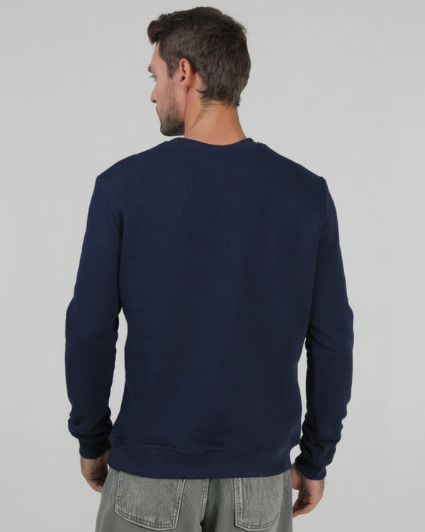 Світшот базовий Ray Basic утеплений чоловічий темно-синій (U0301M-Navy Blue) — фото 3