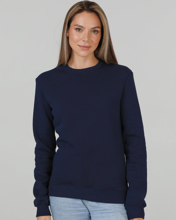 Світшот базовий Ray Basic утеплений жіночий темно-синій (U0301W-Navy Blue) — фото 1