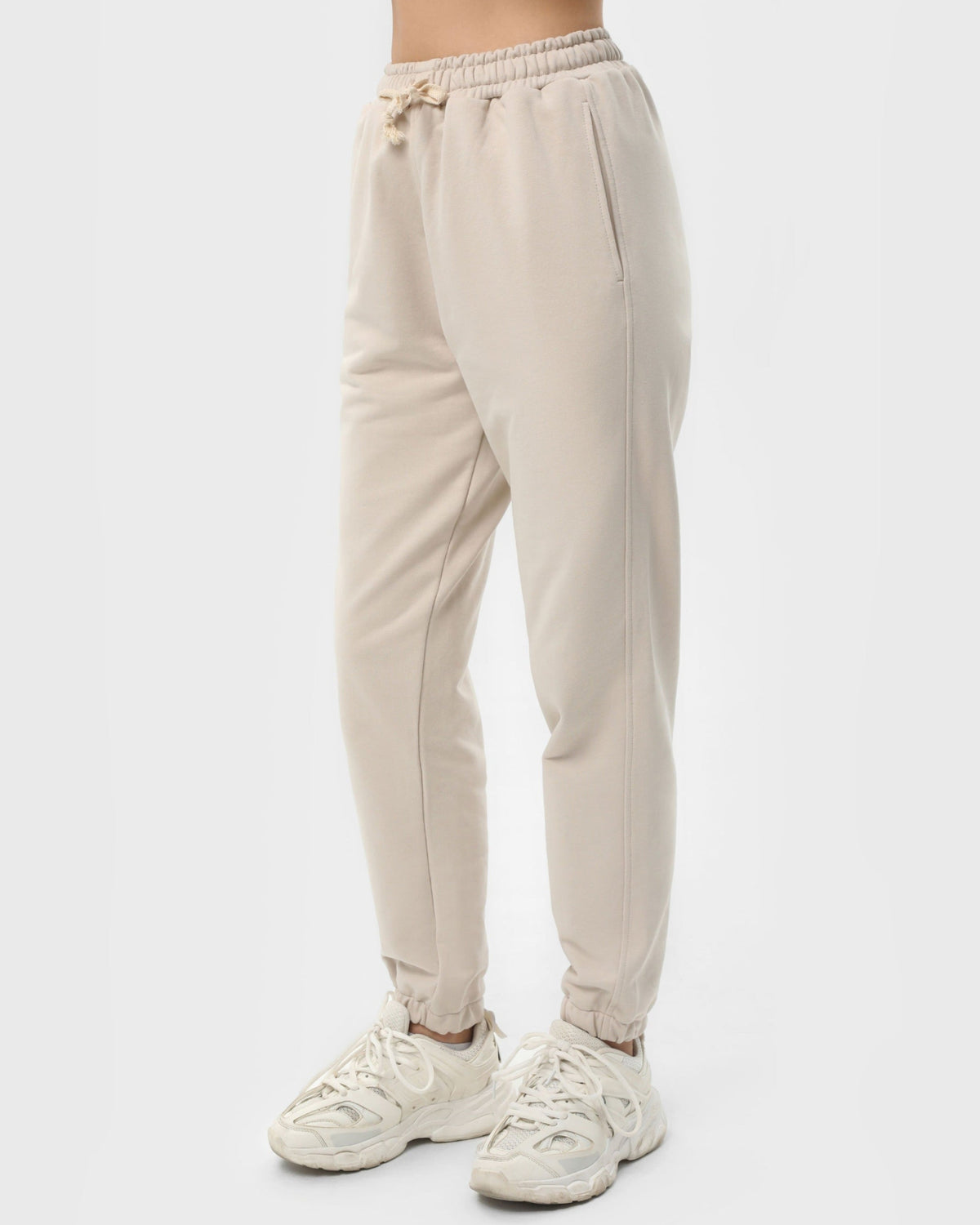 Штани жіночі базові RAY PREMIUM LOOSE бежеві (U0909W-Cream) — фото 1