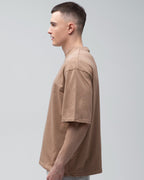 Футболка оверсайз RAY OVERSIZE чоловіча коричнева (U0104M-Brown) — фото 2