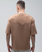 Футболка оверсайз RAY OVERSIZE чоловіча коричнева (U0104M-Brown) — фото 3