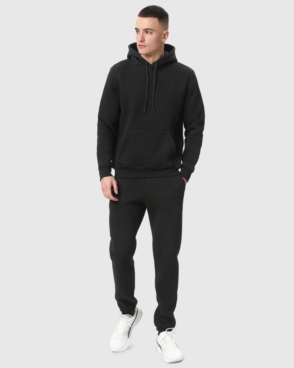 Костюм худі та штани Ray Basic чоловічий утеплений чорний (U0801М-Black) — фото 1