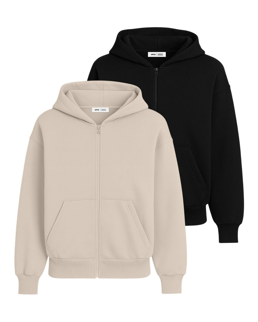 Худі на блискавці RAY PREMIUM LOOSE чоловіче