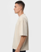 Футболка оверсайз RAY OVERSIZE чоловіча бежева (U0104M-Cream) — фото 2