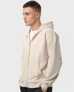 Худі на блискавці чоловіче базове RAY PREMIUM LOOSE бежеве (U0409M-Cream) — фото 2