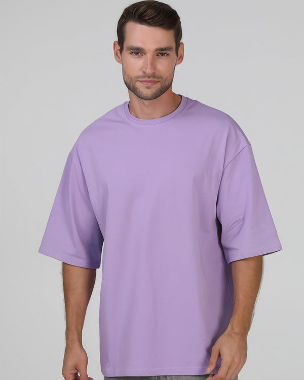 Футболка оверсайз RAY OVERSIZE чоловіча фіолетова (U0104M-Lilac) — фото 1