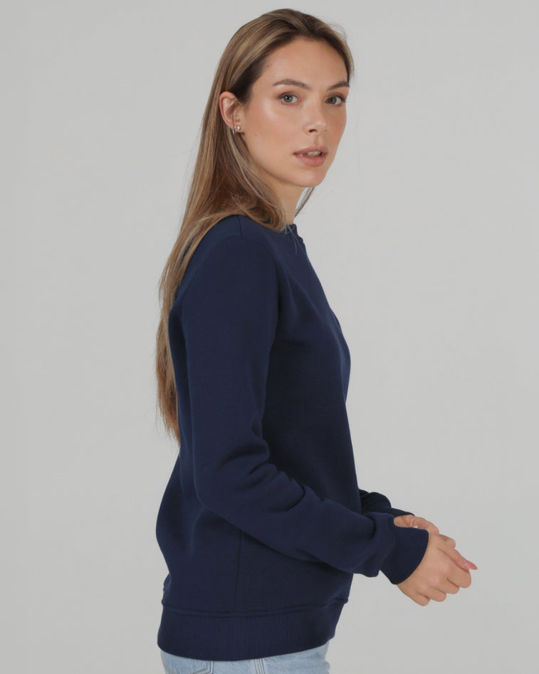Світшот базовий Ray Basic утеплений жіночий темно-синій (U0301W-Navy Blue) — фото 3