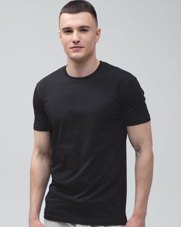 Футболка базова Ray Premium Fit чоловіча чорна (U0102-Black) — фото 1