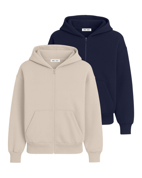 Худи на молнии RAY PREMIUM LOOSE женское