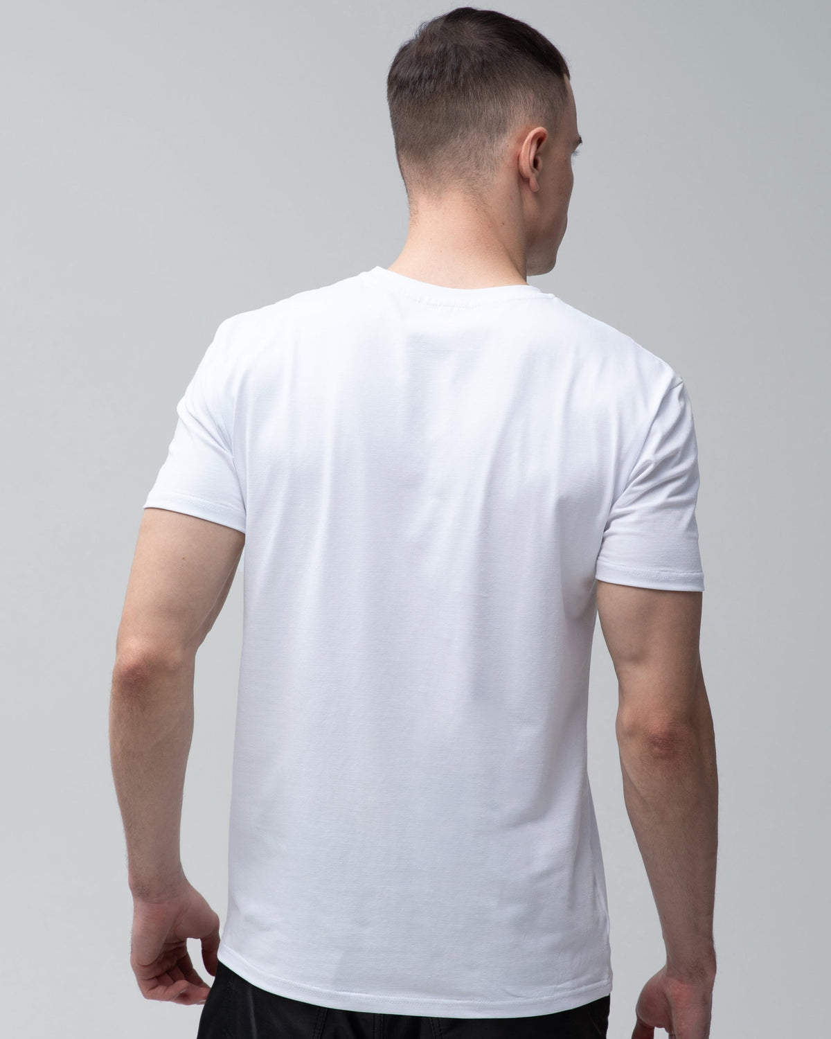 Футболка базова Ray Premium Fit чоловіча біла (U0102-White) — фото 3