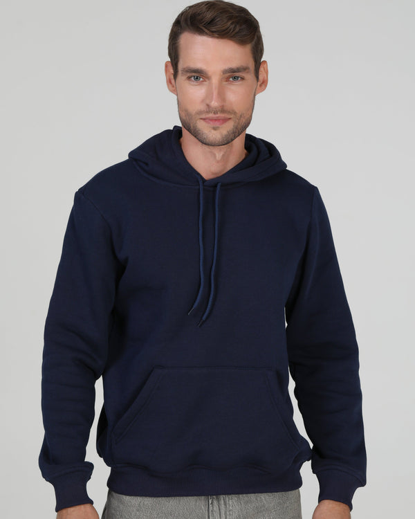 Худі базове Ray Basic утеплене чоловіче темно-синє (U0401M-Navy Blue) — фото 1