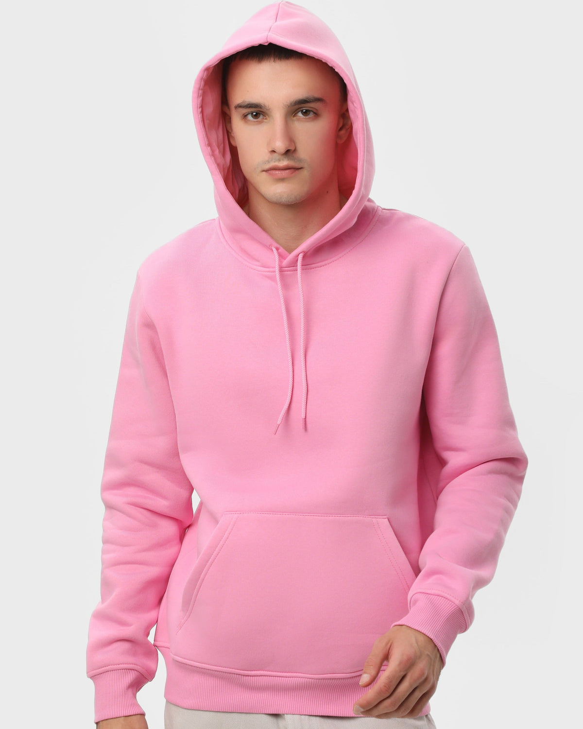 Худі чоловіче базове утеплене RAY BASIC рожеве (U0401M-Pink) — фото 3