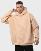 Худі оверсайз чоловіче утеплене RAY OVERSIZE бежеве (U0404M-Cream) — фото 3
