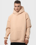 Худі оверсайз чоловіче утеплене RAY OVERSIZE бежеве (U0404M-Cream) — фото 1