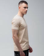 Футболка базова Ray Premium Fit чоловіча бежева (U0102-Cream) — фото 3