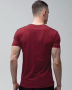 Футболка базова Ray Premium Fit чоловіча бордова (U0102-Burgundy) — фото 4