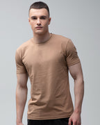 Футболка базова Ray Premium Fit чоловіча коричнева (U0102-Brown) — фото 1
