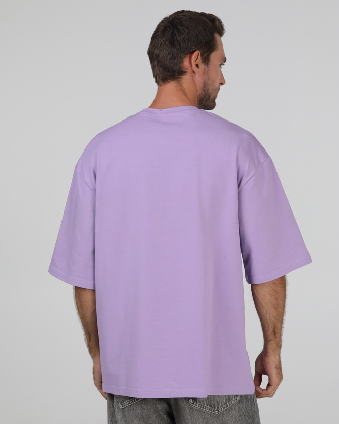 Футболка оверсайз RAY OVERSIZE чоловіча фіолетова (U0104M-Lilac) — фото 4