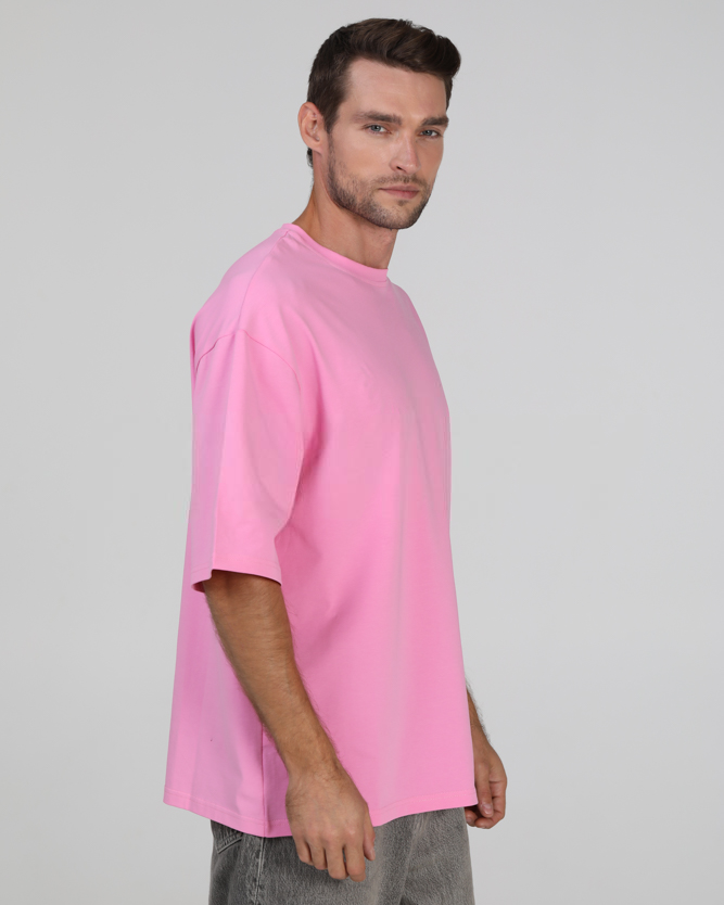 Футболка оверсайз RAY OVERSIZE чоловіча рожева (U0104M-Pink) — фото 3