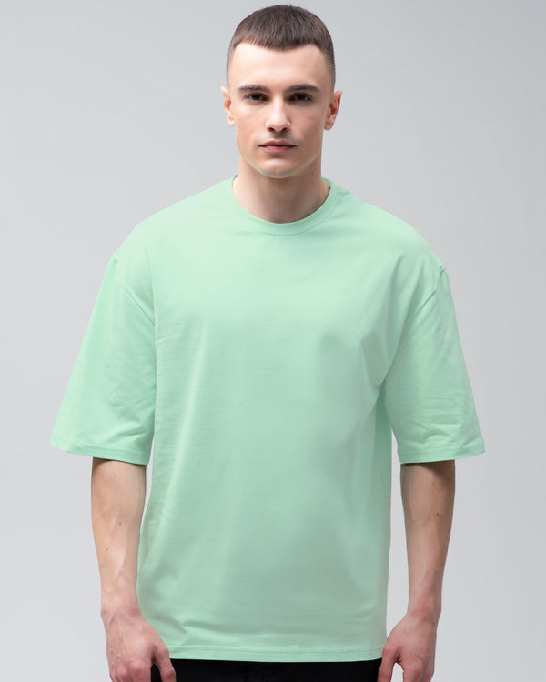 Футболка оверсайз RAY OVERSIZE чоловіча світло-зелена (U0104M-Light green) — фото 1