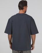 Футболка оверсайз RAY OVERSIZE чоловіча темно-сіра (U0104M-Dark Grey) — фото 4