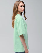 Футболка оверсайз RAY OVERSIZE світло-зелена жіноча (U0104W-Light green) — фото 2