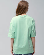 Футболка оверсайз RAY OVERSIZE світло-зелена жіноча (U0104W-Light green) — фото 4