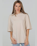 Футболка оверсайз RAY OVERSIZE жіноча бежева (U0104W-Cream) — фото 1
