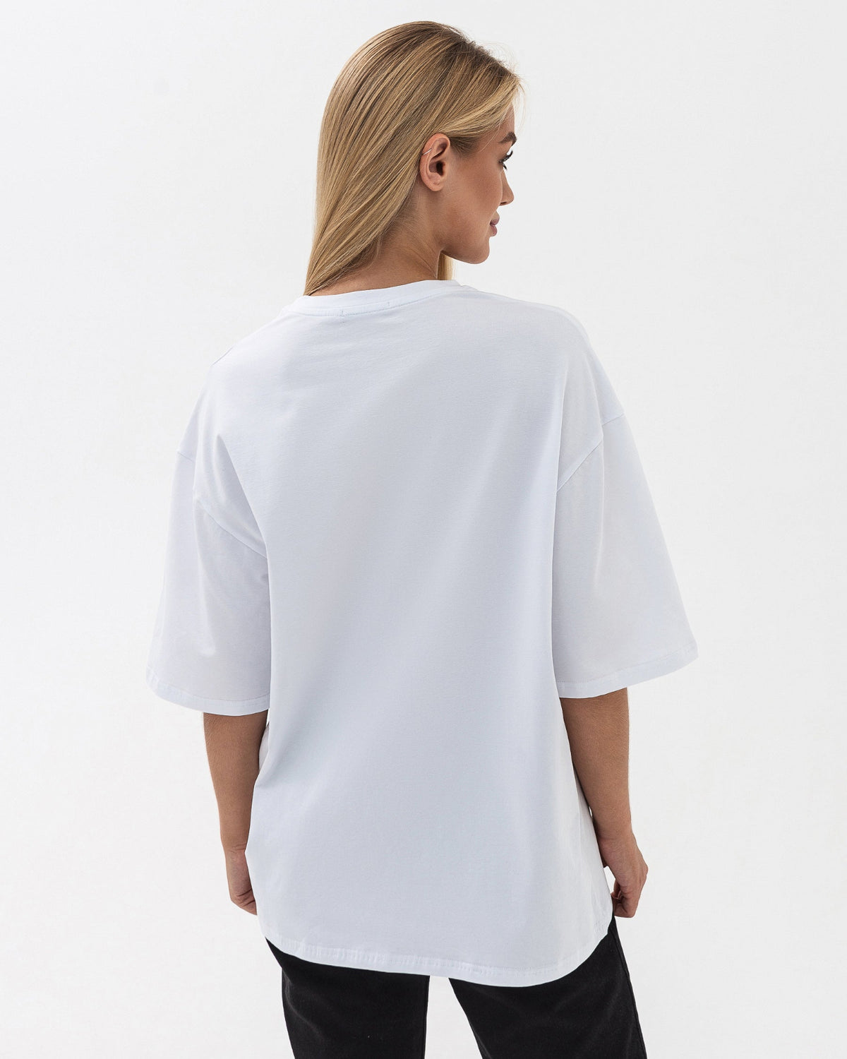 Футболка оверсайз RAY OVERSIZE жіноча біла (U0104W-White) — фото 4