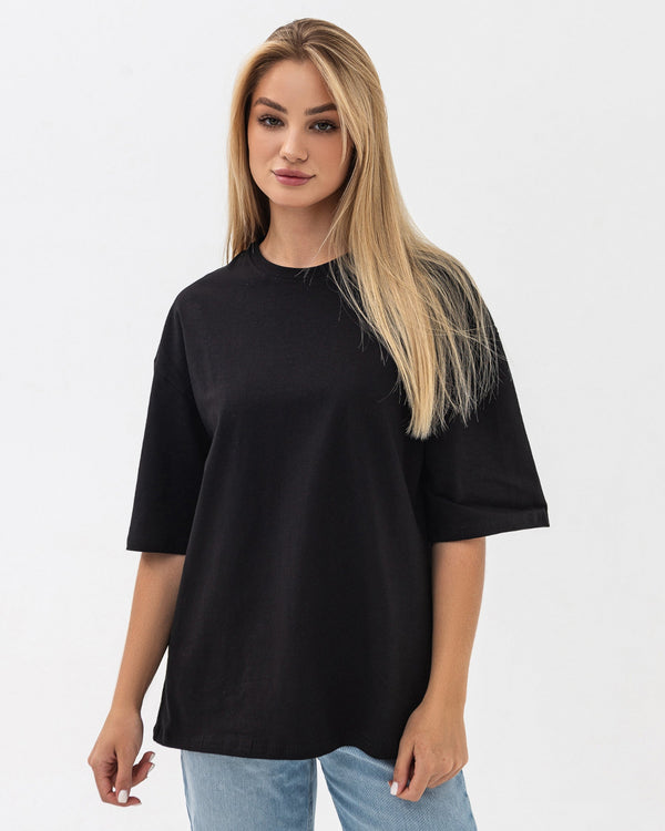 Футболка оверсайз RAY OVERSIZE жіноча чорна (U0104W-Black) — фото 1