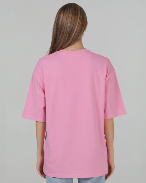 Футболка оверсайз RAY OVERSIZE жіноча рожева (U0104W-Pink) — фото 5