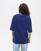 Футболка оверсайз RAY OVERSIZE жіноча темно-синя (U0104W-Navy Blue) — фото 4