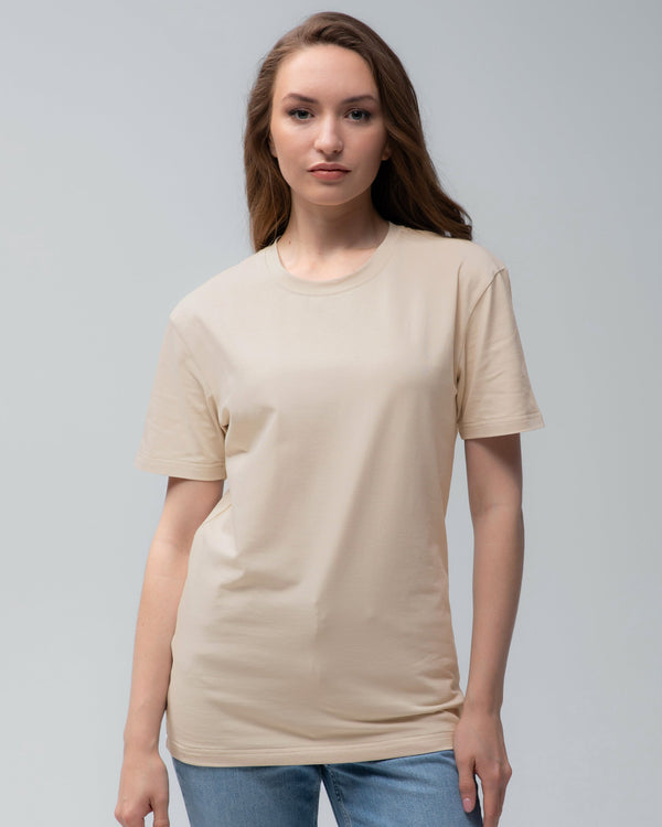 Футболка базова Ray Premium Fit жіноча бежева (U0102W-Cream) — фото 1