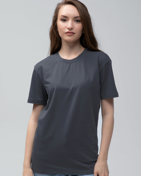 Футболка базова Ray Premium Fit жіноча темно-сіра (U0102W-Dark Grey) — фото 1