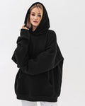 Худі оверсайз Ray Oversize утеплене жіноче чорне (U0404W-Black) — фото 1