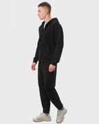 Костюм чоловічий худі на блискавці та штани Ray Premium Loose комбінований чорний (U0809М-Black) — фото 2