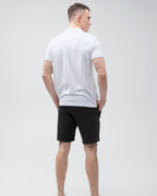 Костюм чоловічий поло та шорти Ray Basic комбінований Білий/Чорний (U9007-White-Black) — фото 3