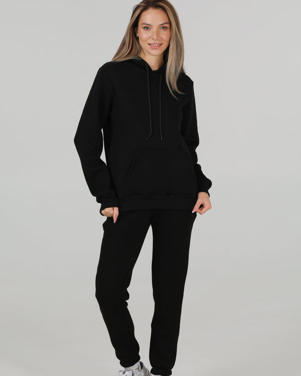 Костюм худі та штани Ray Basic жіночий утеплений чорний (U0801W-Black) — фото 1