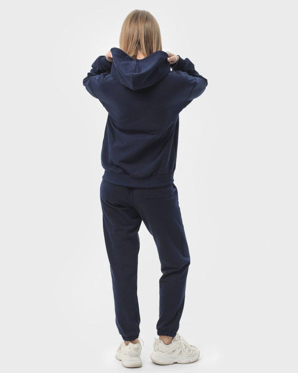 Костюм жіночий худі на блискавці та штани RAY PREMIUM LOOSE темно-синій (U0809W-Navy Blue) — фото 4